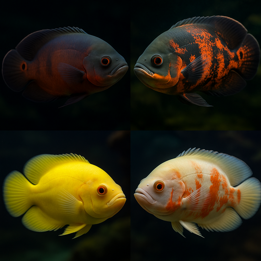 Assorted oscar fish cichlid