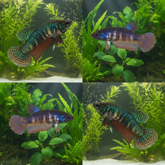 Mixed Color Smaragdina Wild Female Betta