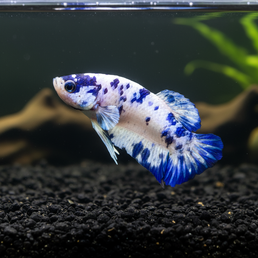 marble dot female betta plakat