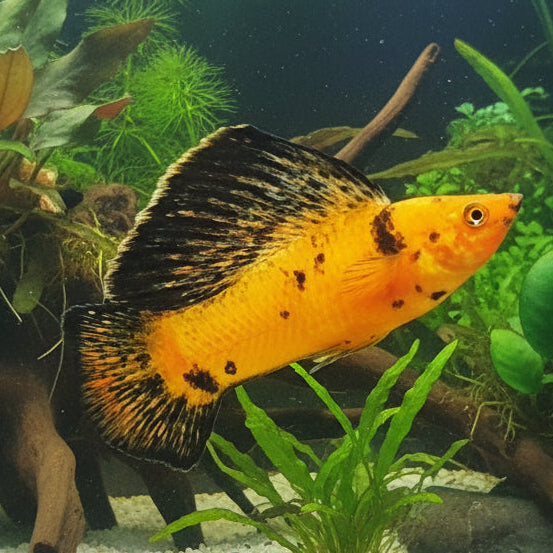 red calico sailfin molly