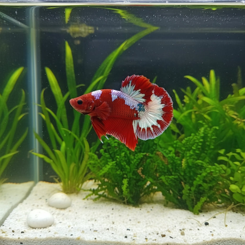 red hellboy plakat male betta